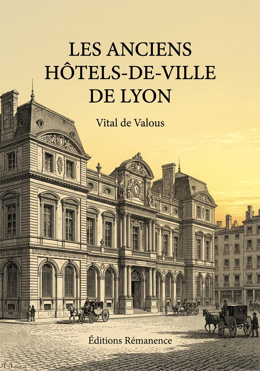 Livre Les anciens Hôtels-de-Ville de Lyon par Vital de Valous - Couverture - Editions Remanence