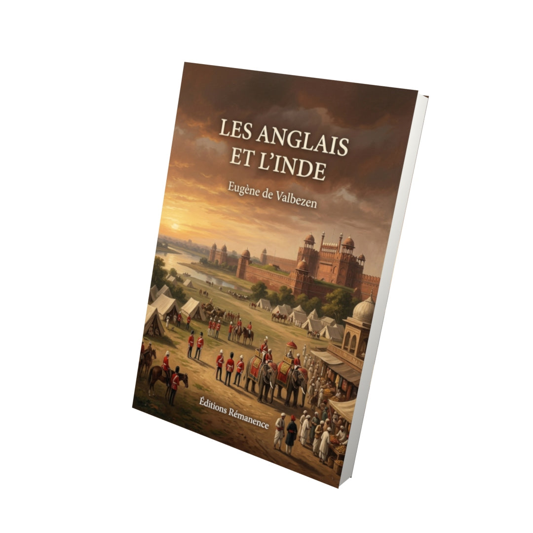 Livre Les Anglais et l’Inde par Eugène de Valbezen - Vue 3D - Editions Remanence