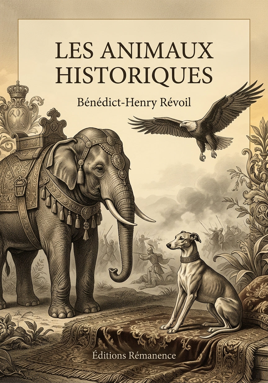 Livre Les Animaux historiques par Bénédict-Henry Révoil - Couverture - Editions Remanence