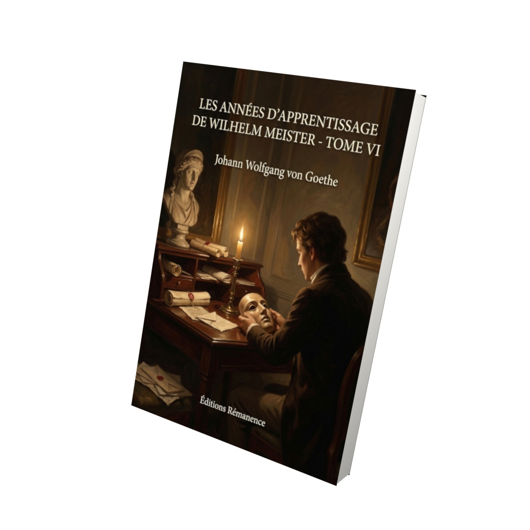 Livre Les Années d’apprentissage de Wilhelm Meister - Tome VI par Johann Wolfgang von Goethe - Vue 3D - Editions Remanence