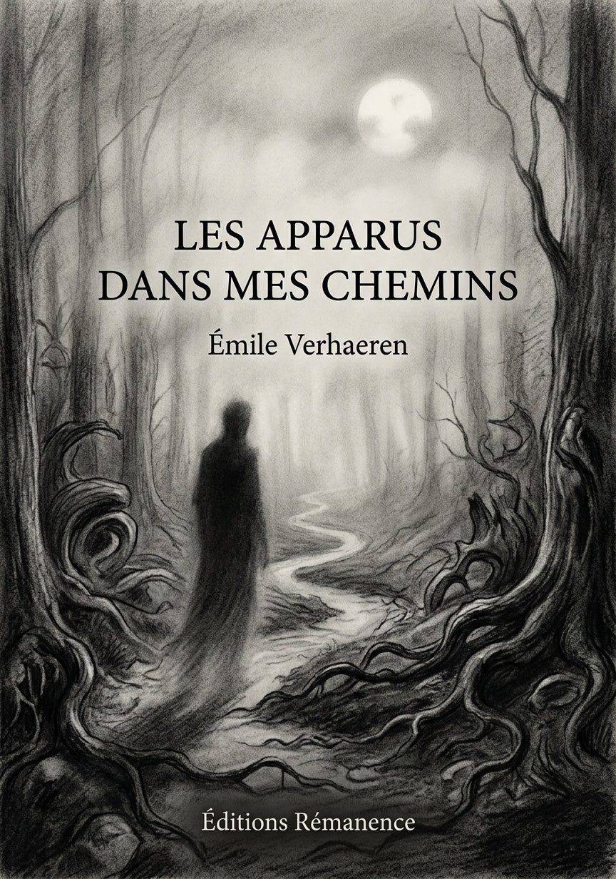 Livre Les Apparus dans mes chemins par Émile Verhaeren - Couverture - Editions Remanence