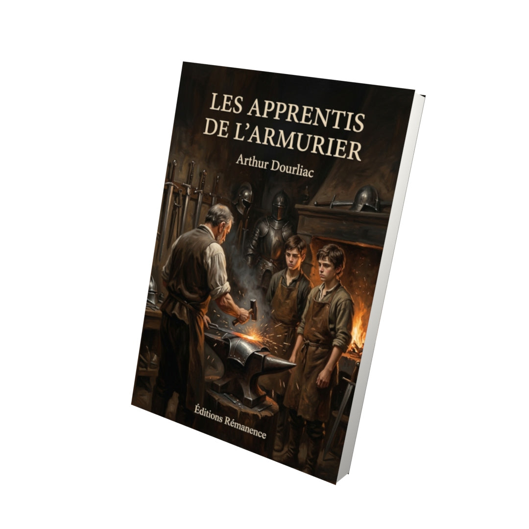 Livre Les Apprentis de l’armurier par Arthur Dourliac - Vue 3D - Editions Remanence