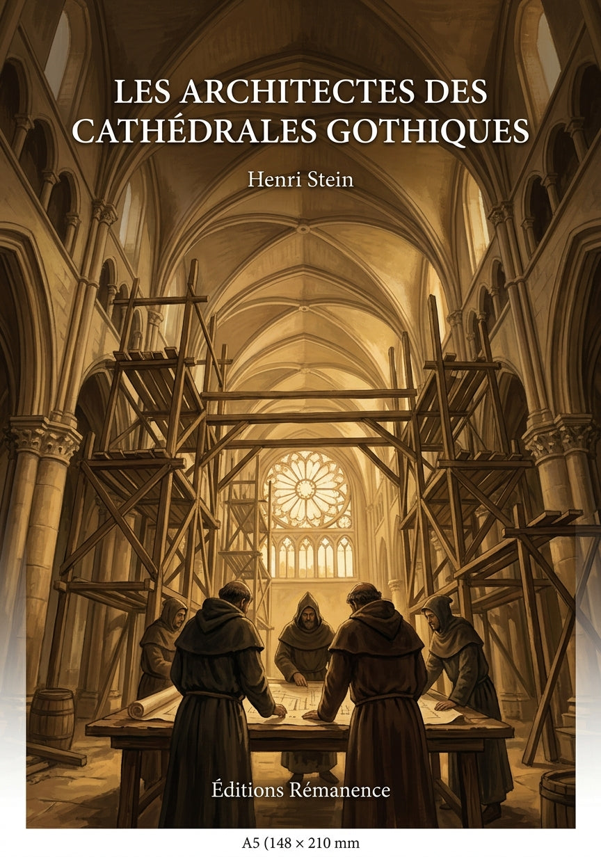 Livre Les Architectes des cathédrales gothiques par Henri Stein - Couverture - Editions Remanence