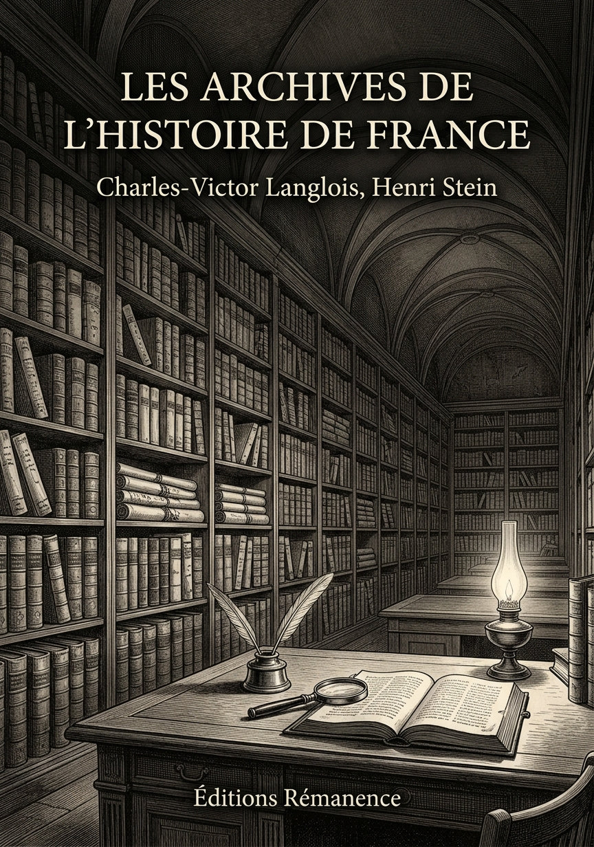 Livre Les Archives de l’histoire de France par Charles-Victor Langlois, Henri Stein - Couverture - Editions Remanence