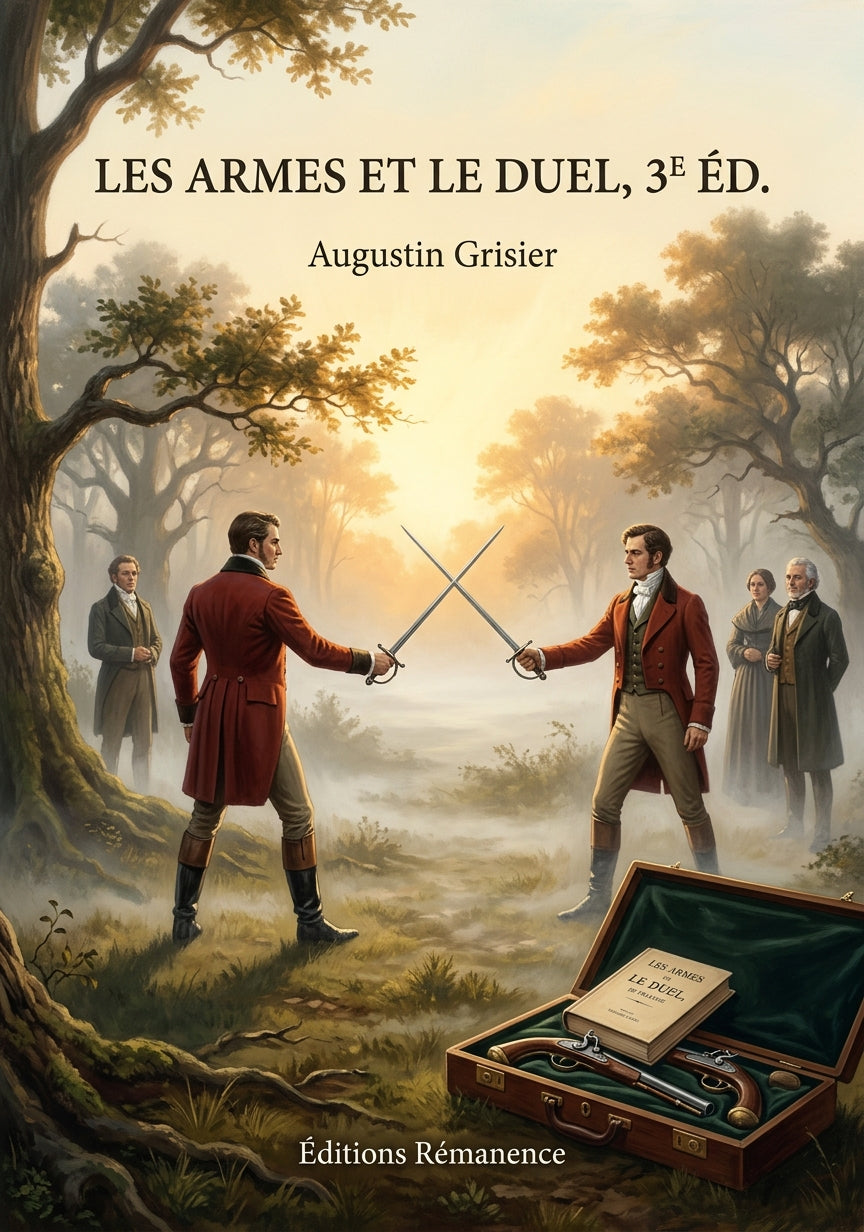 Livre Les Armes et le duel, 3e éd. par Augustin Grisier - Couverture - Editions Remanence