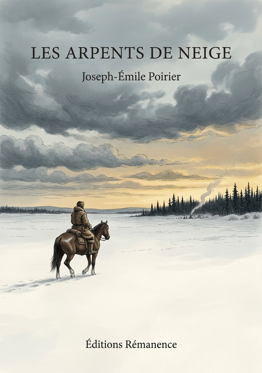 Livre Les arpents de neige par Joseph-Émile Poirier - Couverture - Editions Remanence