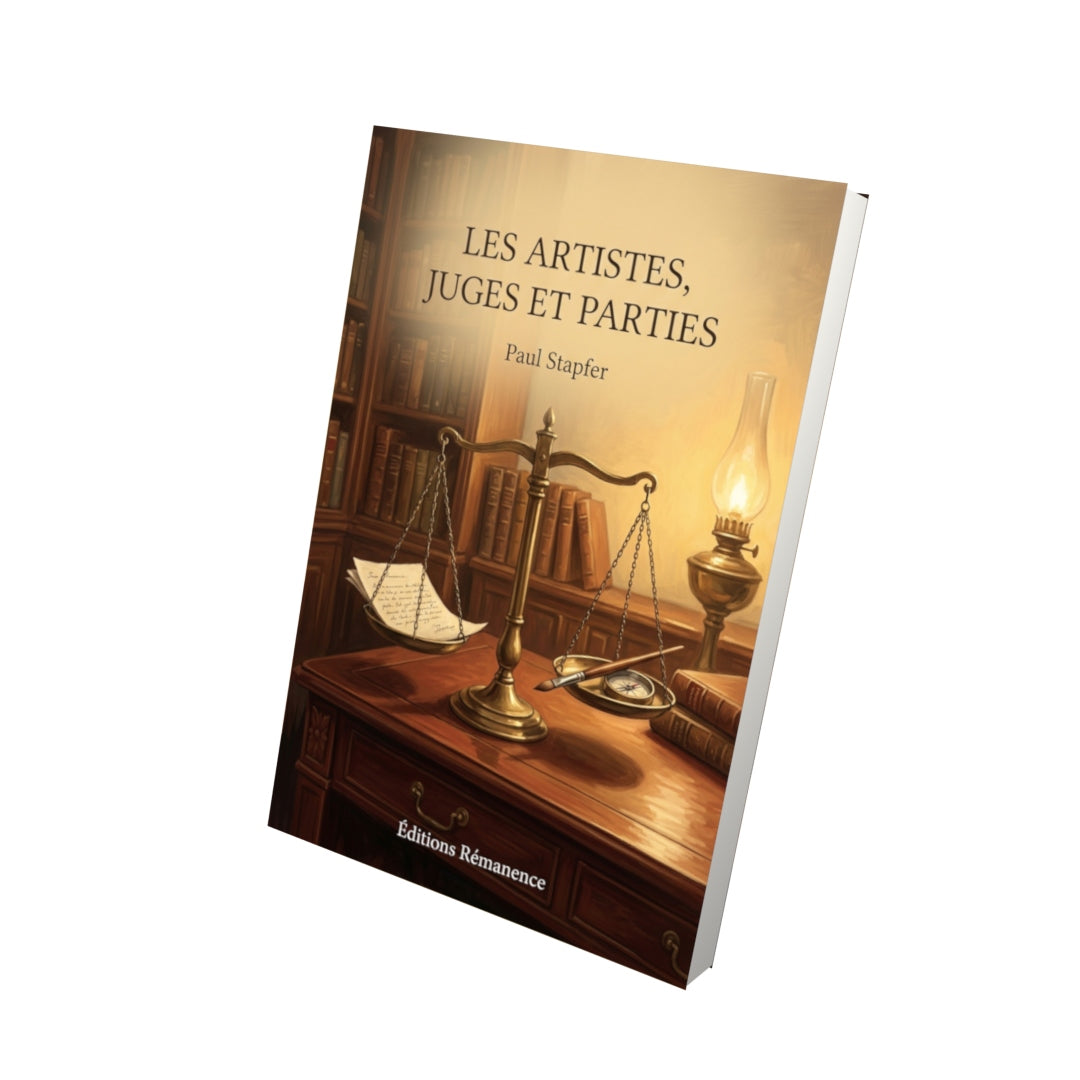 Livre Les Artistes, juges et parties par Paul Stapfer - Vue 3D - Editions Remanence