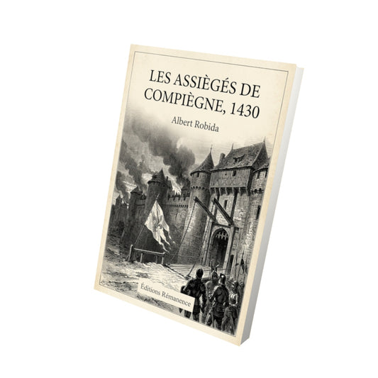 Livre Les assiègés de Compiègne, 1430 - Albert Robida - Vue 3D - Editions Remanence