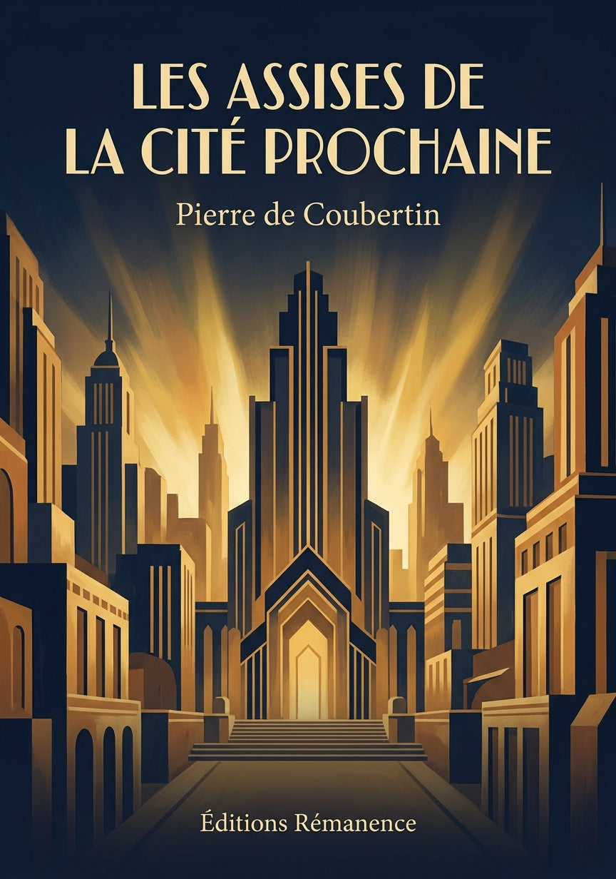 Livre Les Assises de la Cité prochaine par Pierre de Coubertin - Couverture - Editions Remanence