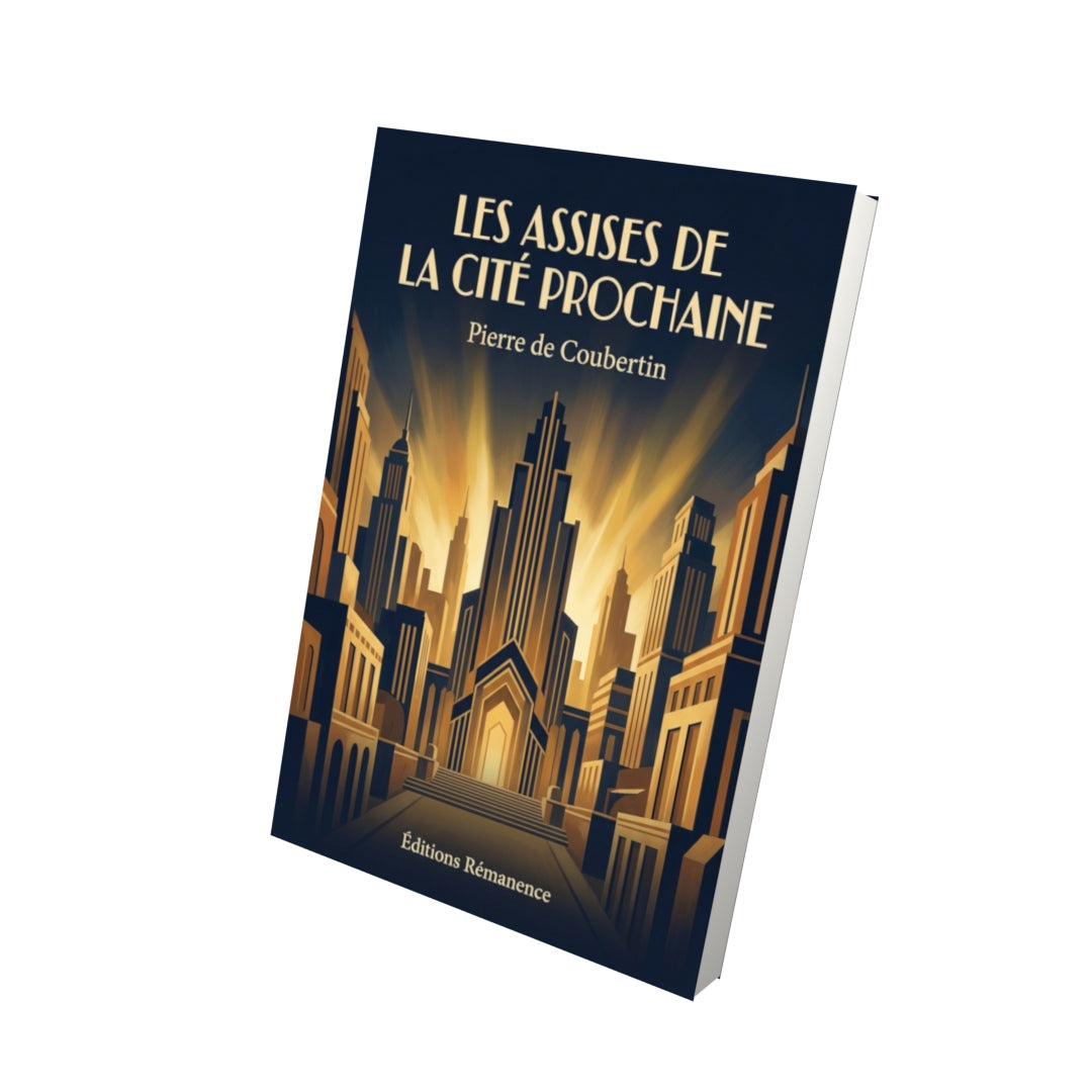 Livre Les Assises de la Cité prochaine par Pierre de Coubertin - Vue 3D - Editions Remanence