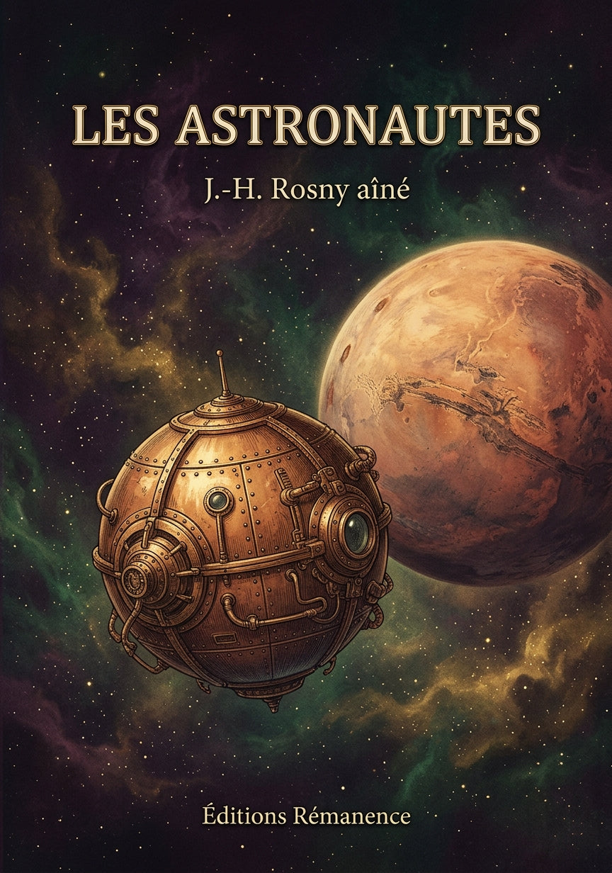 Livre Les Astronautes par J.-H. Rosny aîné - Couverture - Editions Remanence