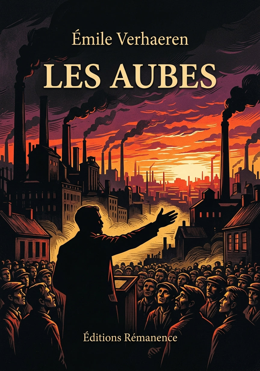 Livre Les Aubes par Émile Verhaeren - Couverture - Editions Remanence