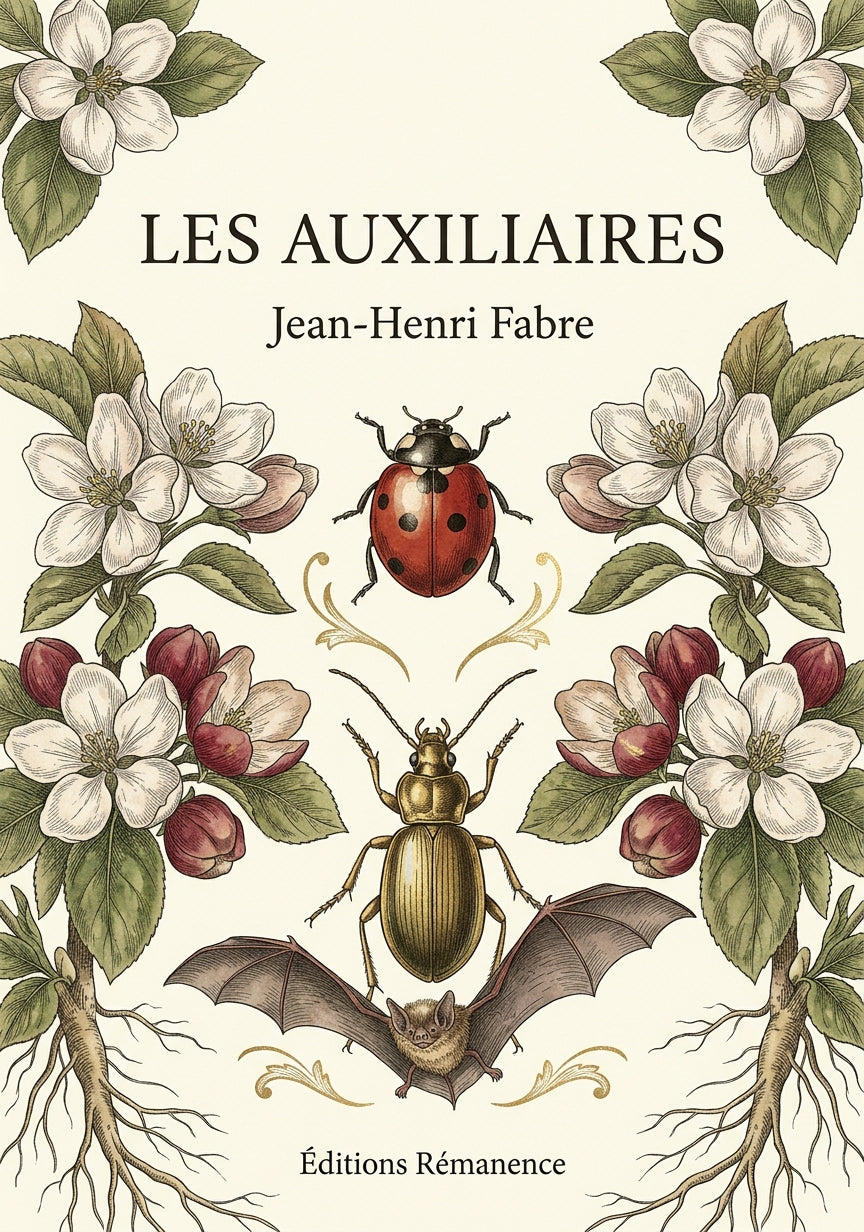 Livre Les Auxiliaires par Jean-Henri Fabre - Couverture - Editions Remanence