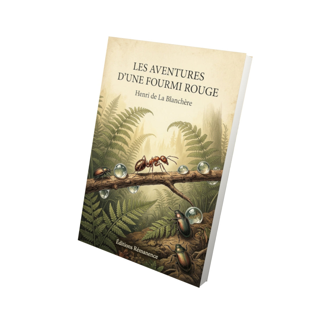 Livre Les aventures d'une fourmi rouge - Henri de La Blanchère - Vue 3D - Editions Remanence
