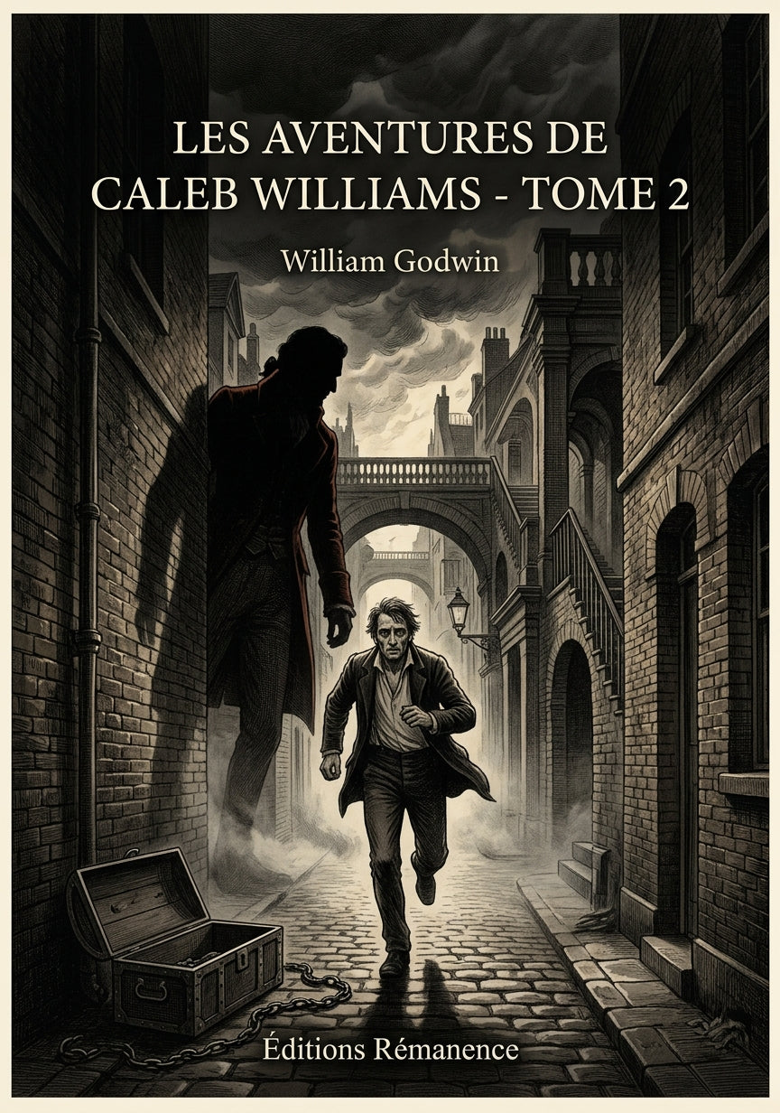 Livre Les Aventures de Caleb Williams - Tome 2 par William Godwin - Couverture - Editions Remanence