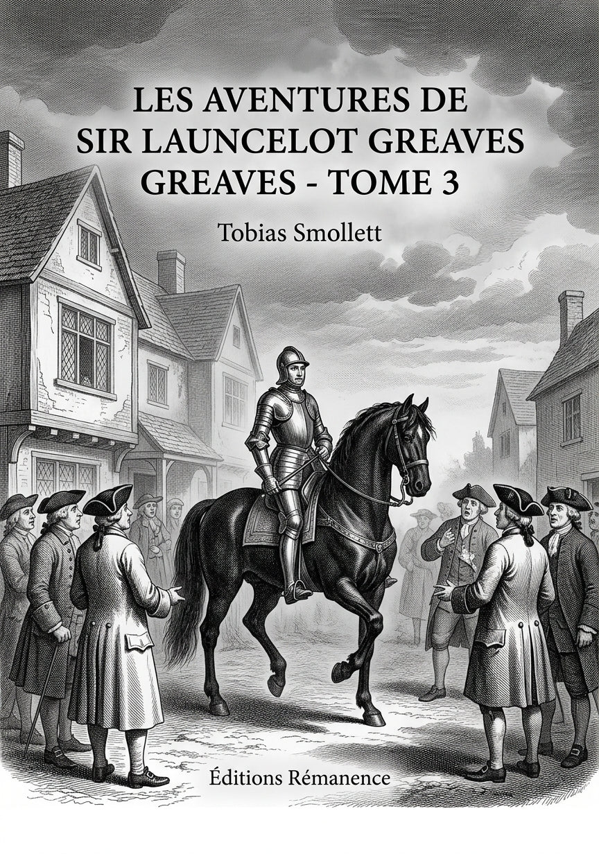 Livre Les Aventures de Sir Launcelot Greaves - Tome 3 par Tobias Smollett - Couverture - Editions Remanence