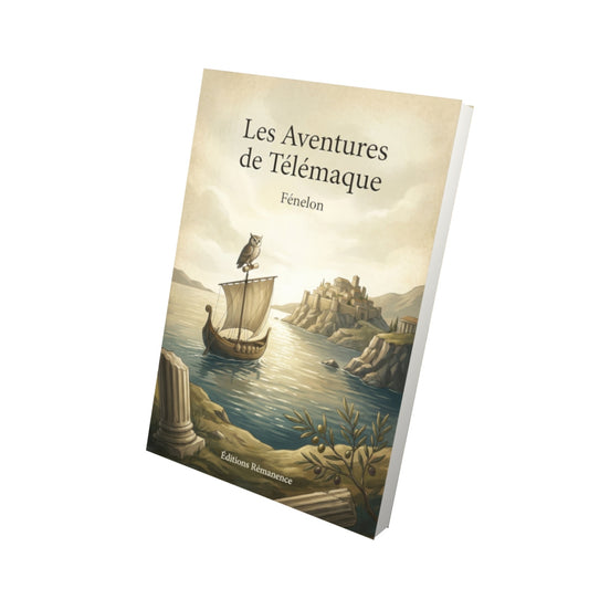 Livre Les Aventures de Télémaque – Fénelon - Vue 3D - Editions Remanence