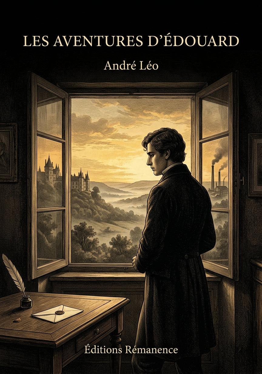 Livre Les Aventures d’Édouard par André Léo - Couverture - Editions Remanence
