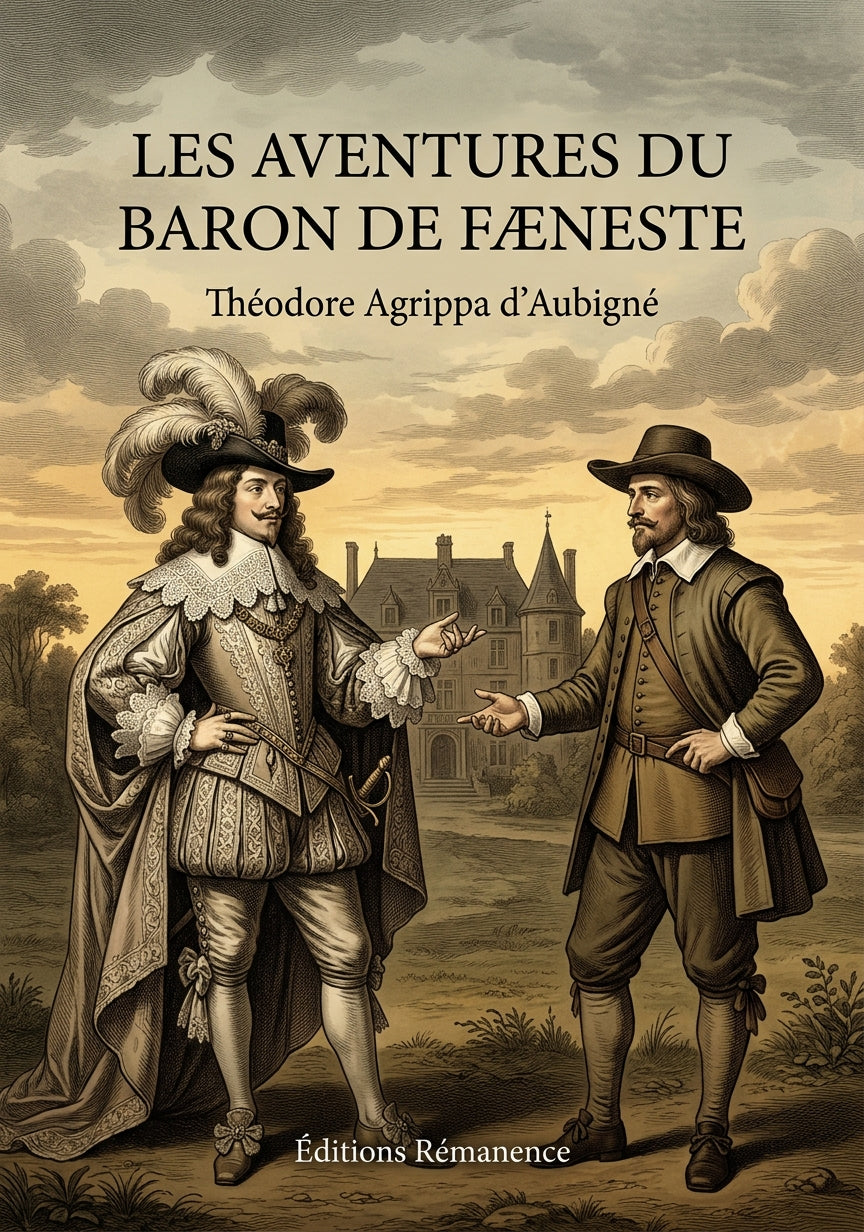 Livre Les Aventures du baron de Fæneste par Théodore Agrippa d’Aubigné - Couverture - Editions Remanence