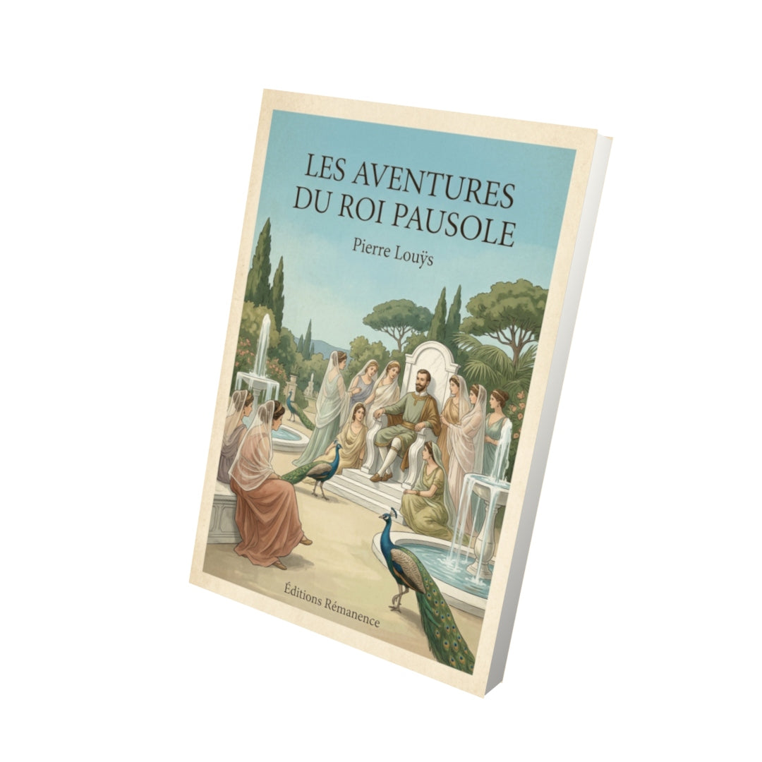 Livre Les aventures du roi Pausole - Pierre Louÿs - Vue 3D - Editions Remanence