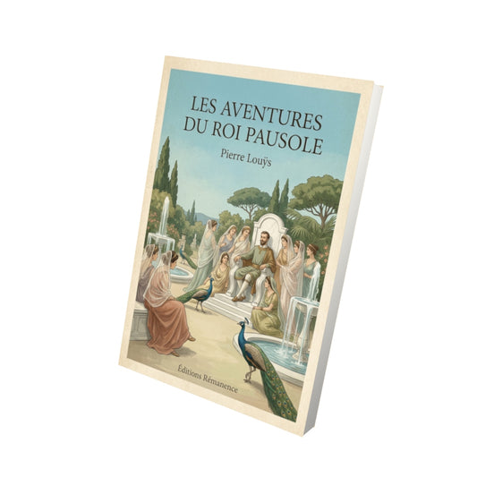 Livre Les aventures du roi Pausole - Pierre Louÿs - Vue 3D - Editions Remanence