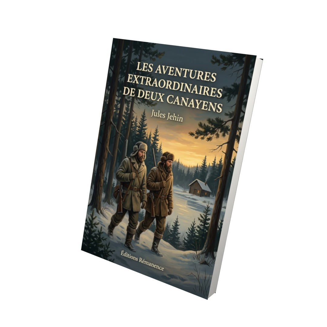 Livre Les aventures extraordinaires de deux canayens par Jules Jehin - Vue 3D - Editions Remanence