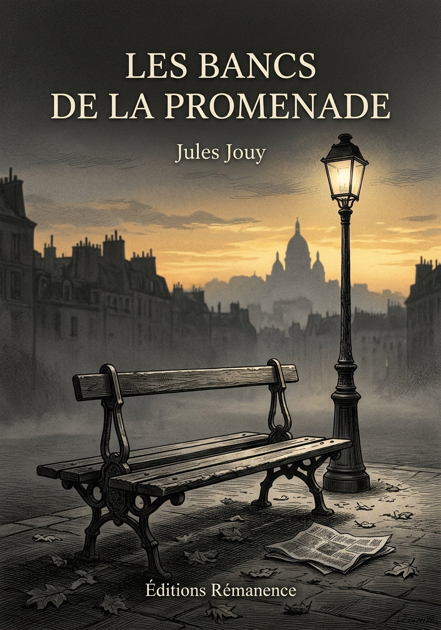 Livre Les Bancs de la promenade par Jules Jouy - Couverture - Editions Remanence