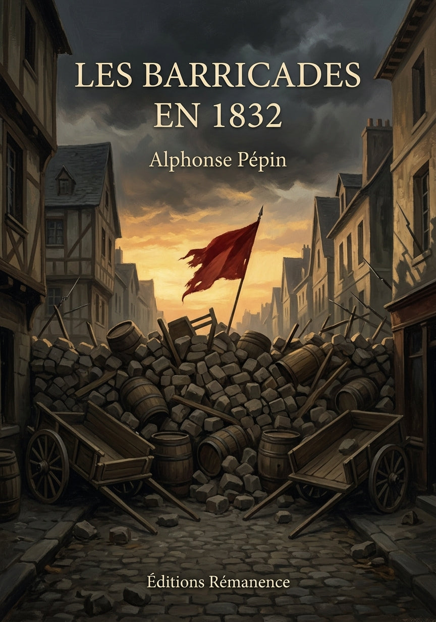 Livre Les barricades en 1832 par Alphonse Pépin - Couverture - Editions Remanence