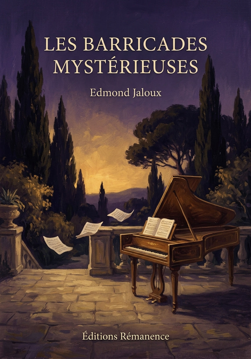 Livre Les Barricades mystérieuses par Edmond Jaloux - Couverture - Editions Remanence