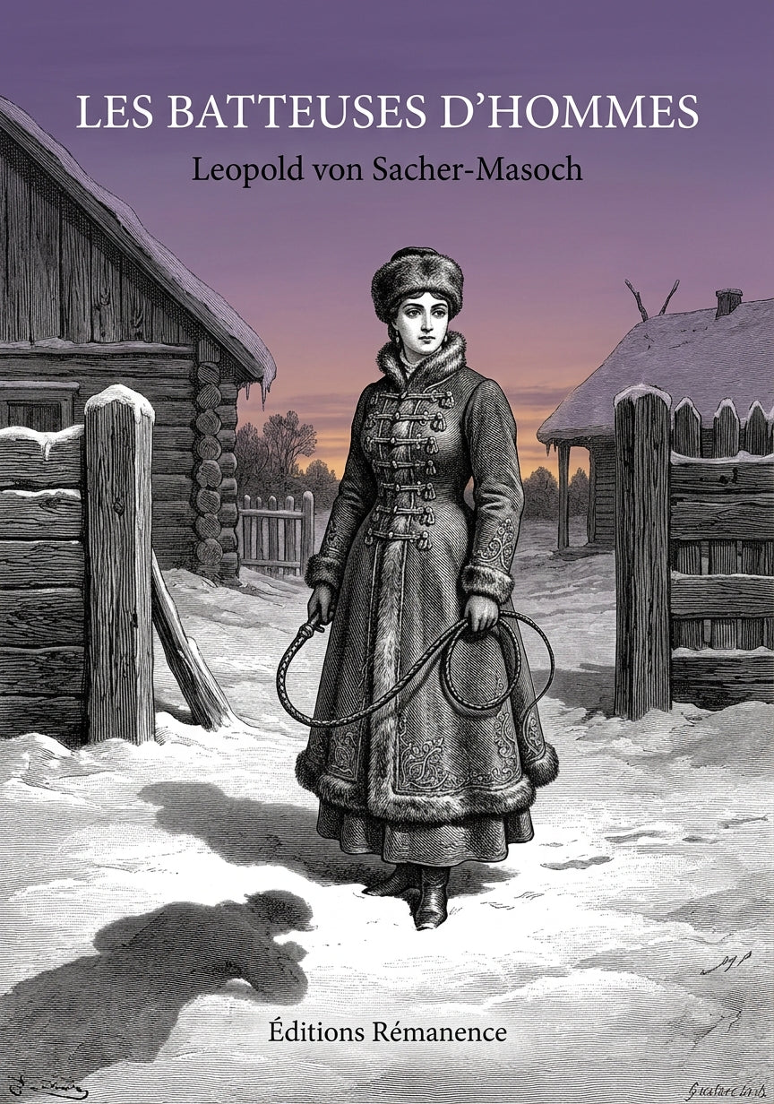 Livre Les Batteuses d’hommes par Leopold von Sacher-Masoch - Couverture - Editions Remanence