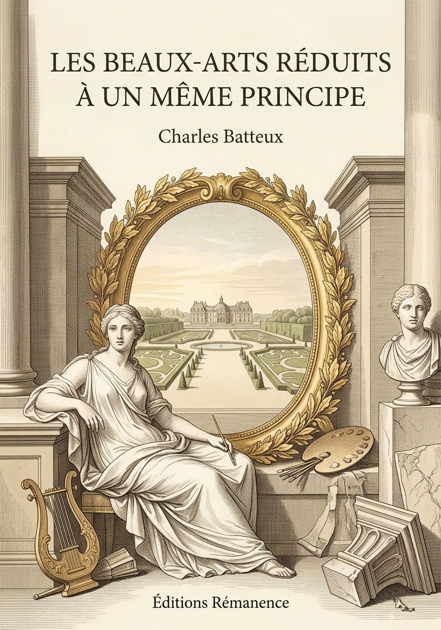 Livre Les Beaux-Arts réduits à un même principe par Charles Batteux - Couverture - Editions Remanence