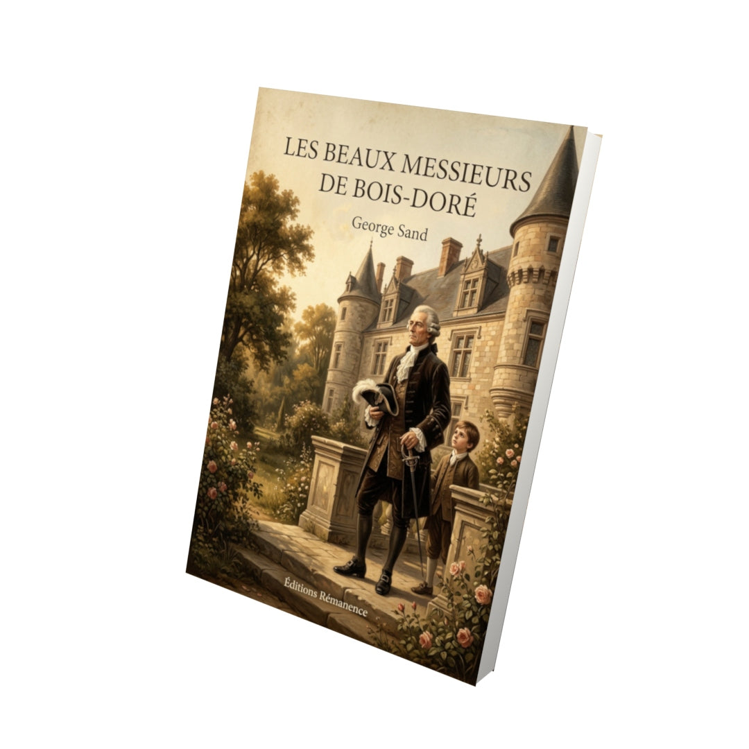 Livre Les beaux messieurs de Bois-Doré - George Sand - Vue 3D - Editions Remanence