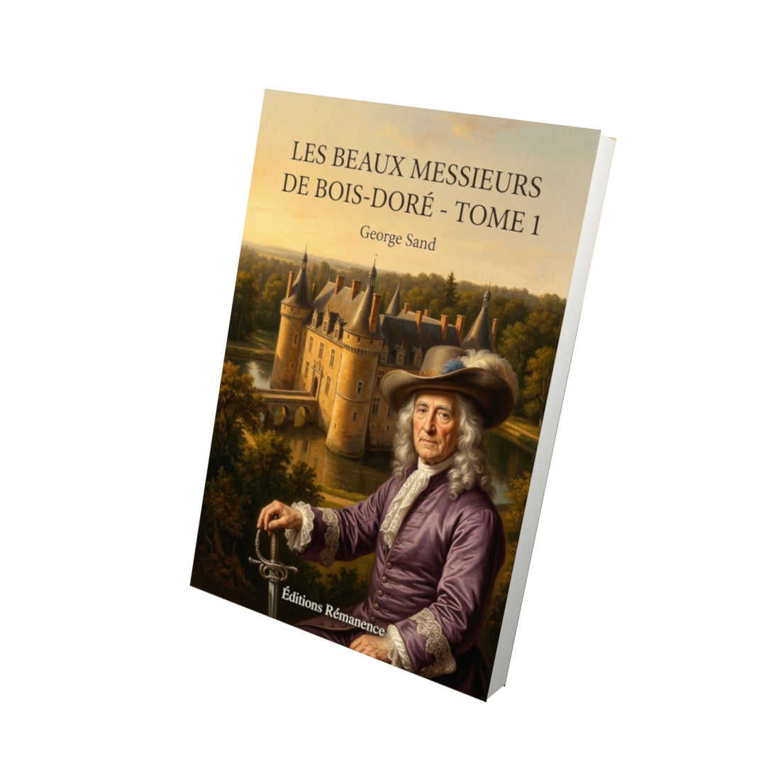 Livre Les Beaux Messieurs de Bois-Doré - Tome 1 par George Sand - Vue 3D - Editions Remanence