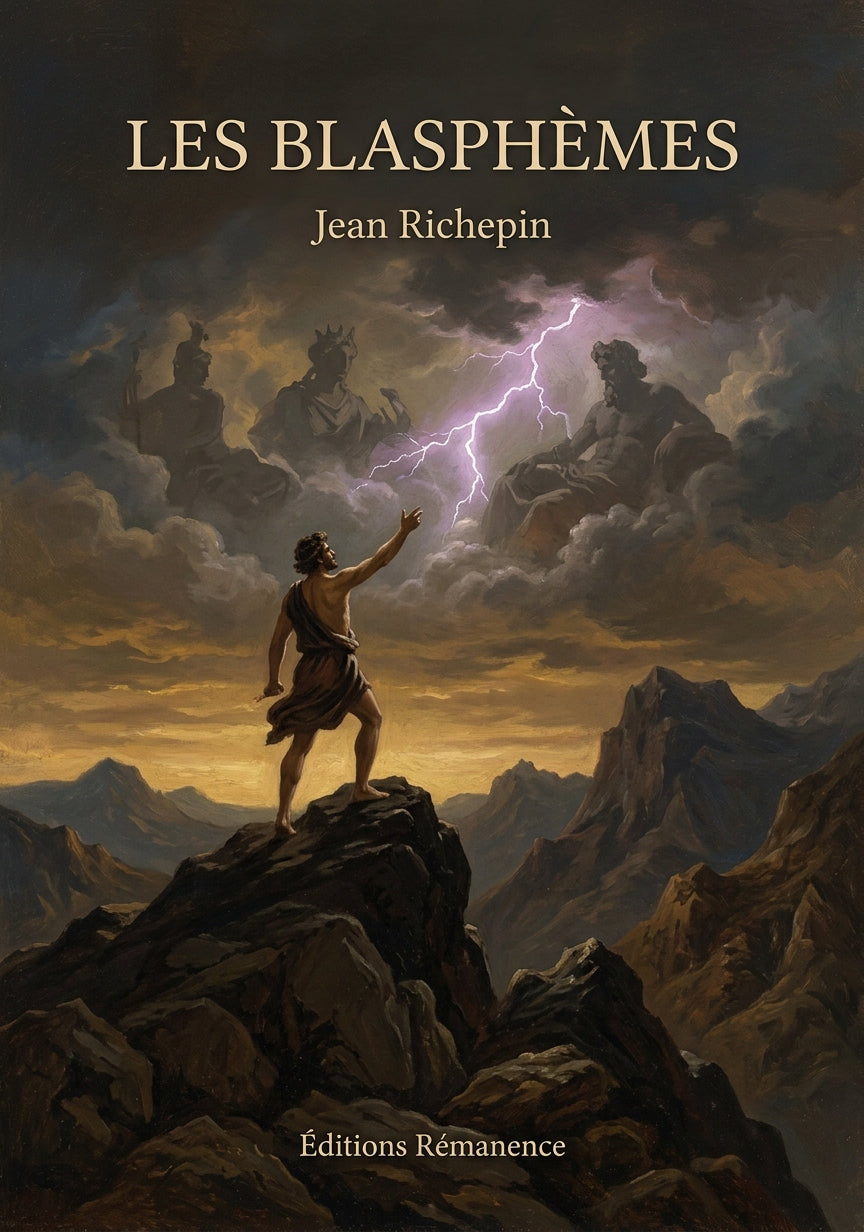 Livre Les Blasphèmes par Jean Richepin - Couverture - Editions Remanence
