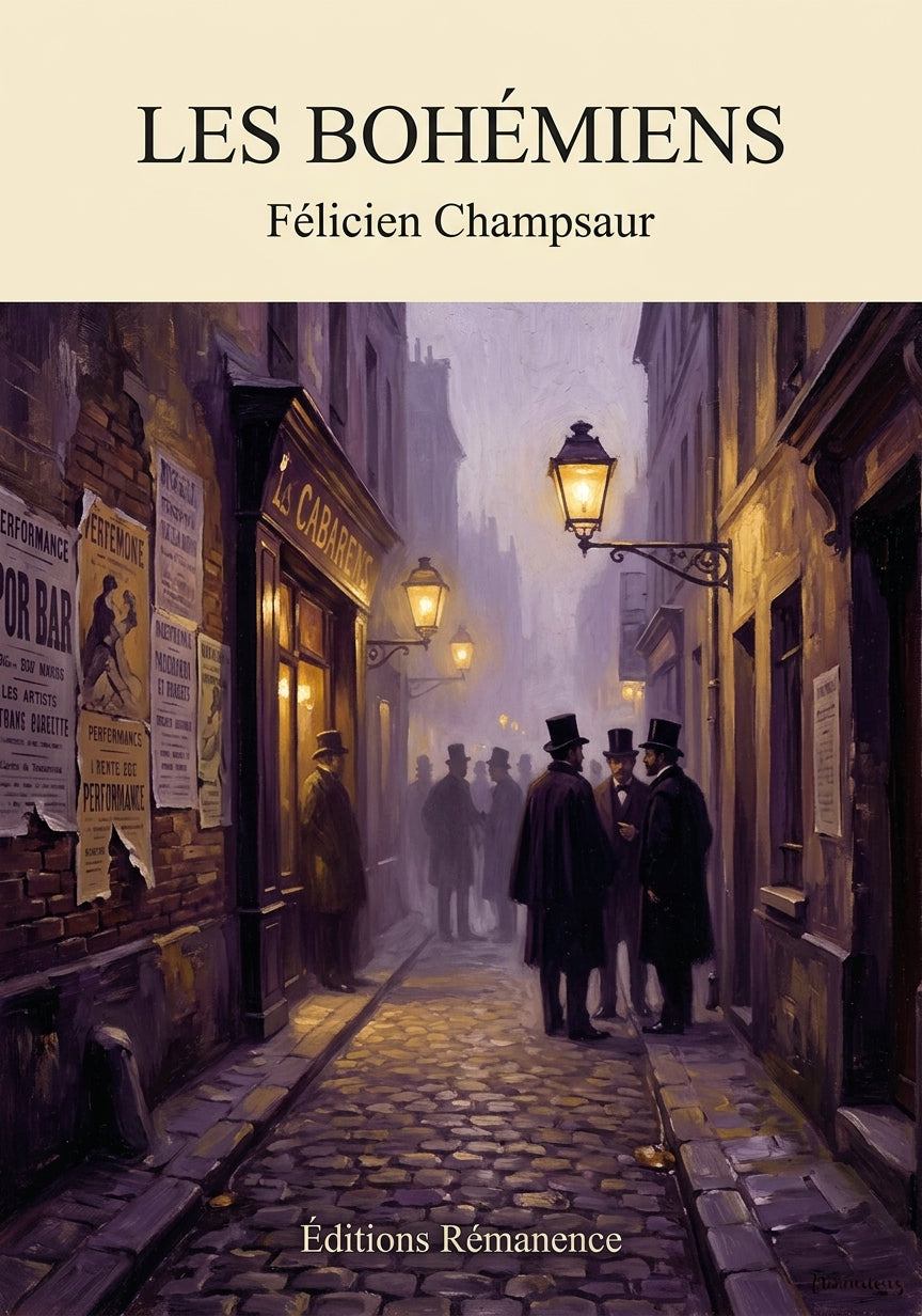 Livre Les Bohémiens par Félicien Champsaur - Couverture - Editions Remanence