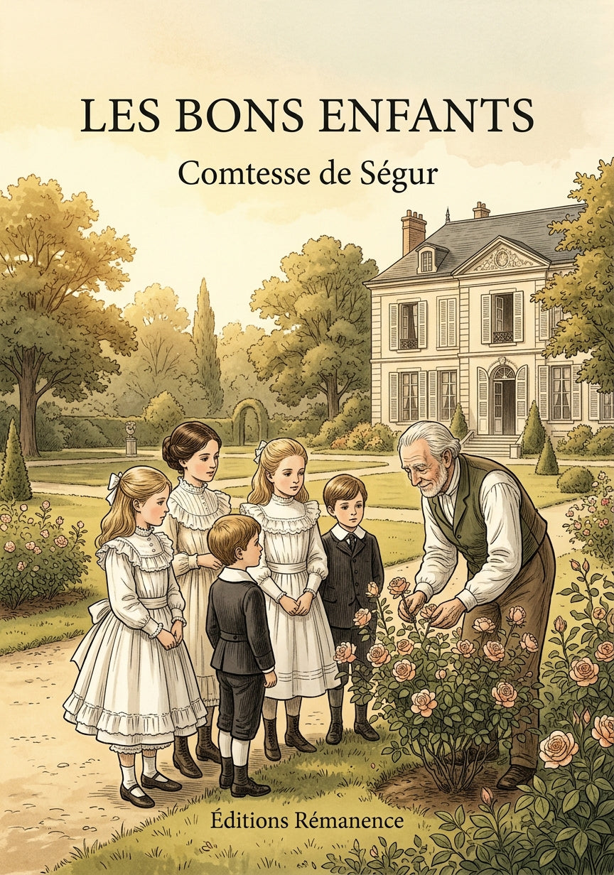 Livre Les Bons Enfants par Comtesse de Ségur - Couverture - Editions Remanence
