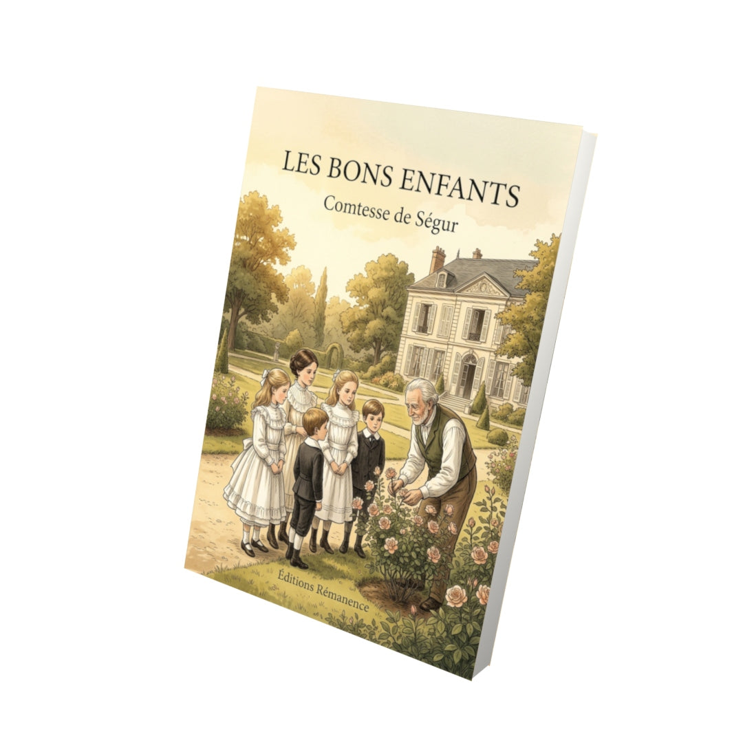 Livre Les Bons Enfants par Comtesse de Ségur - Vue 3D - Editions Remanence