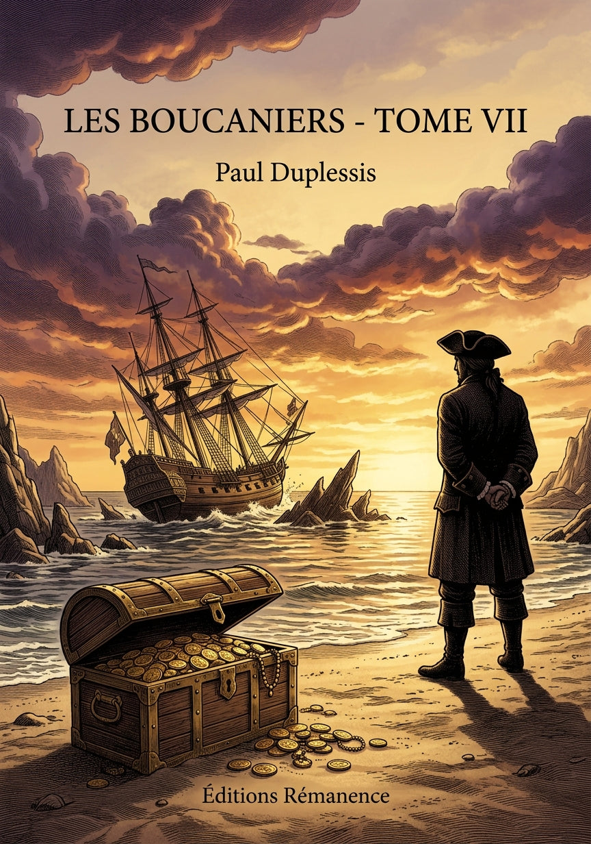 Livre Les Boucaniers - Tome VII par Paul Duplessis - Couverture - Editions Remanence