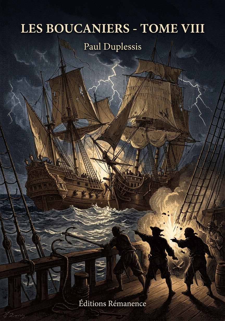 Livre Les Boucaniers - Tome VIII par Paul Duplessis - Couverture - Editions Remanence