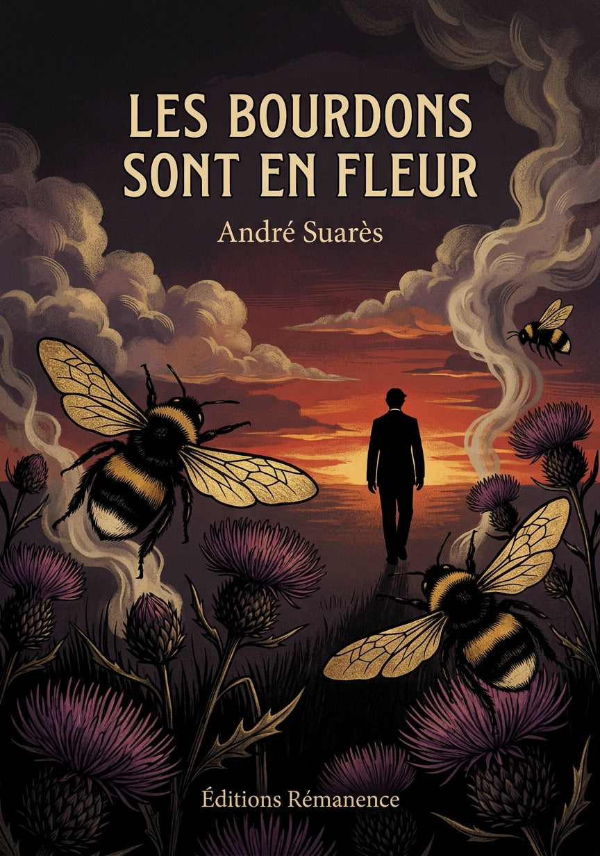 Livre Les Bourdons sont en fleur par André Suarès - Couverture - Editions Remanence