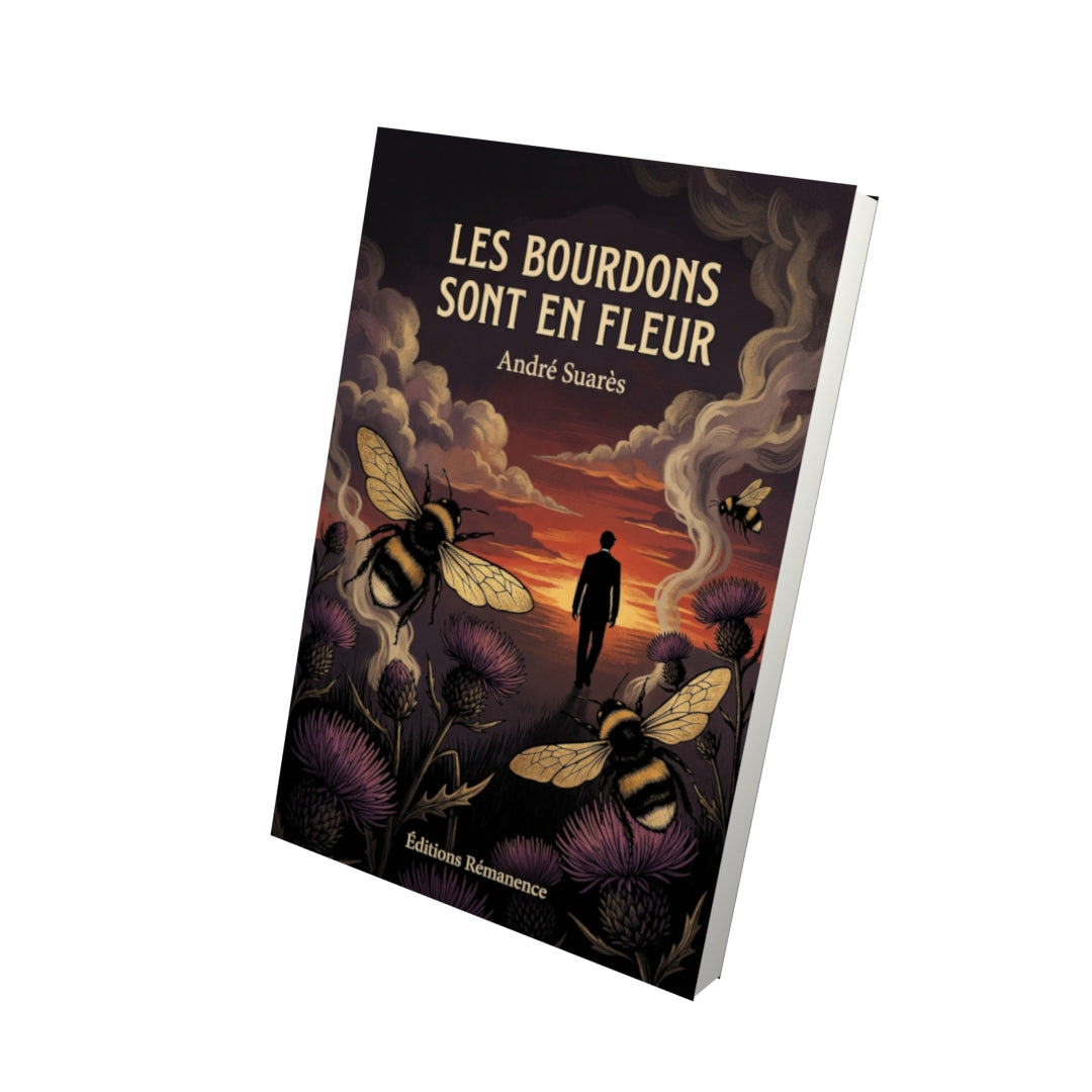 Livre Les Bourdons sont en fleur par André Suarès - Vue 3D - Editions Remanence