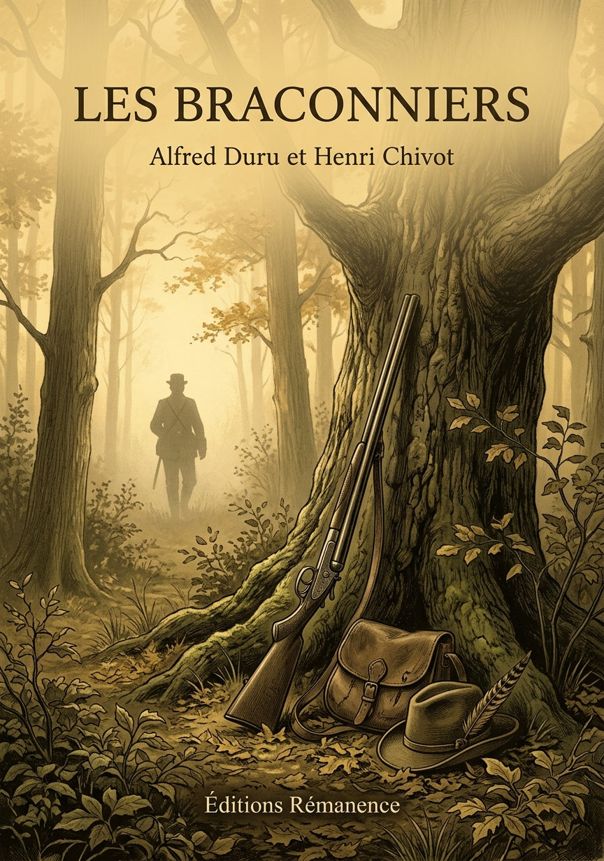 Livre Les Braconniers par Alfred Duru et Henri Chivot - Couverture - Editions Remanence