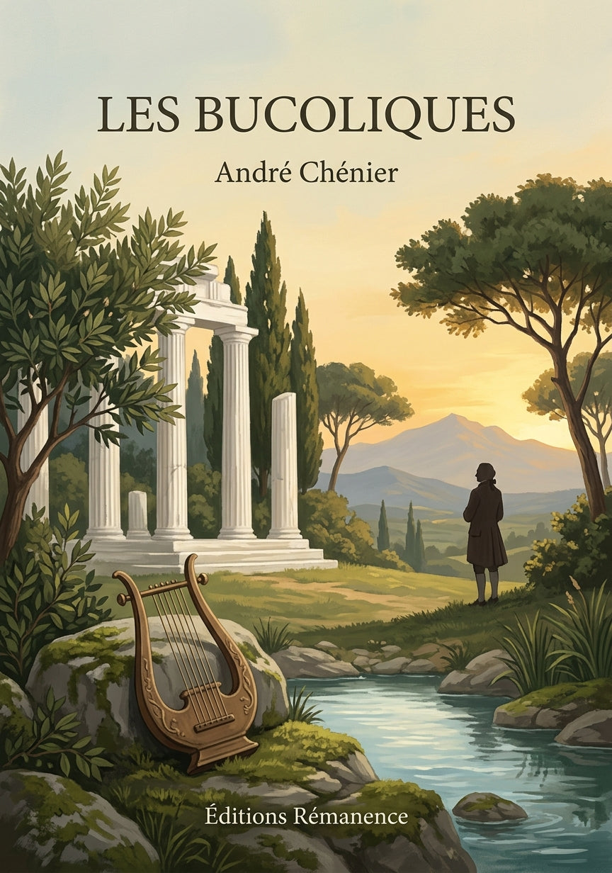 Livre Les Bucoliques par André Chénier - Couverture - Editions Remanence
