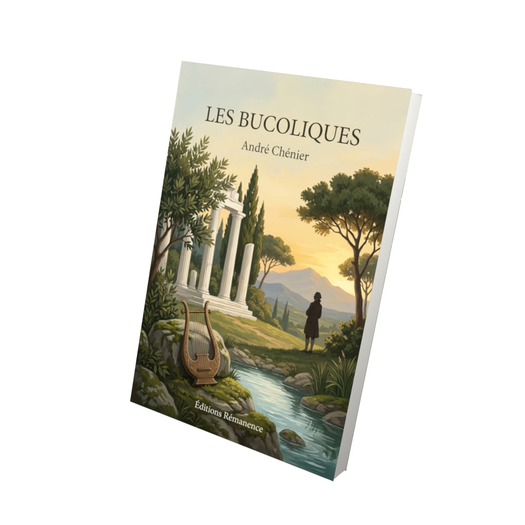 Livre Les Bucoliques par André Chénier - Vue 3D - Editions Remanence