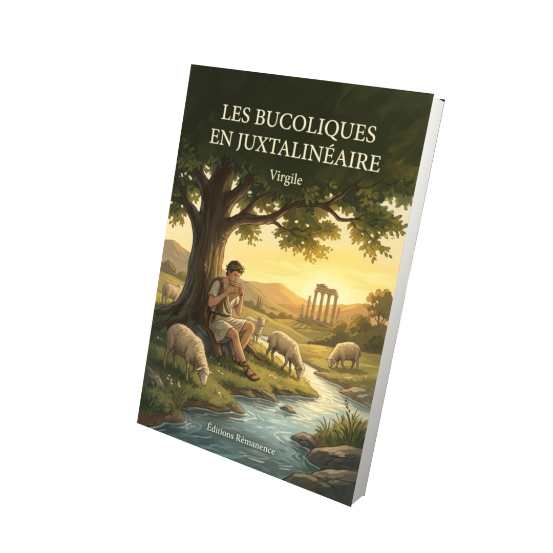 Livre Les Bucoliques en juxtalinéaire par Virgile - Vue 3D - Editions Remanence