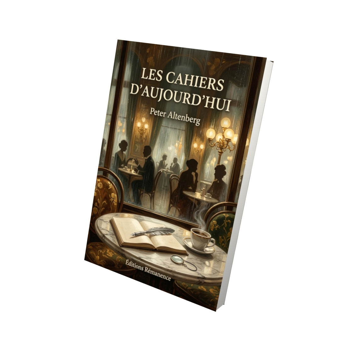 Livre Les Cahiers d’aujourd’hui par Peter Altenberg - Vue 3D - Editions Remanence