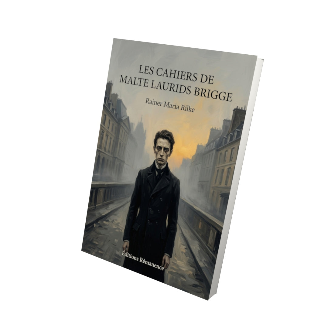 Livre Les Cahiers de Malte Laurids Brigge par Rainer Maria Rilke - Vue 3D - Editions Remanence