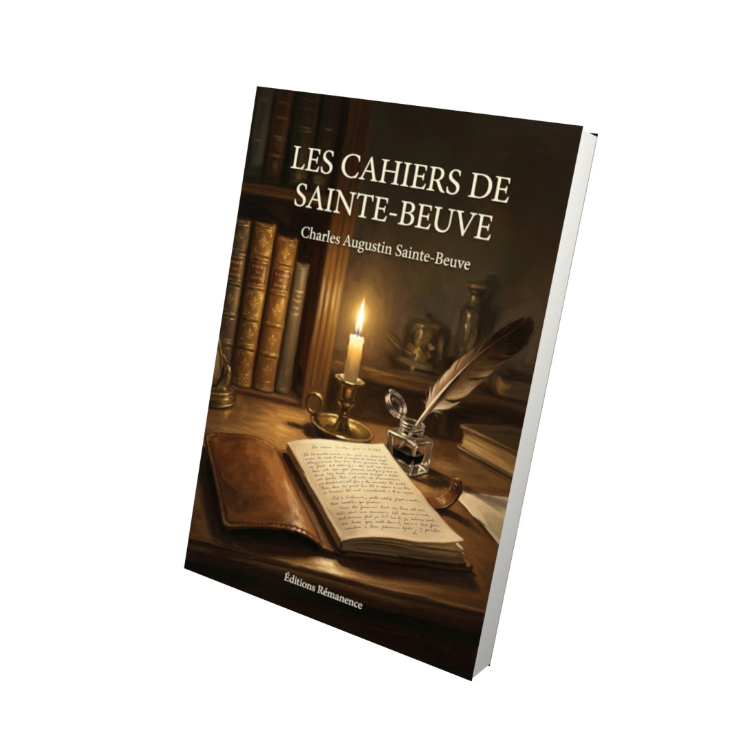 Livre Les Cahiers de Sainte-Beuve par Charles Augustin Sainte-Beuve - Vue 3D - Editions Remanence
