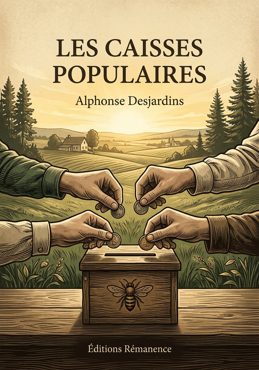 Livre Les caisses populaires par Alphonse Desjardins - Couverture - Editions Remanence