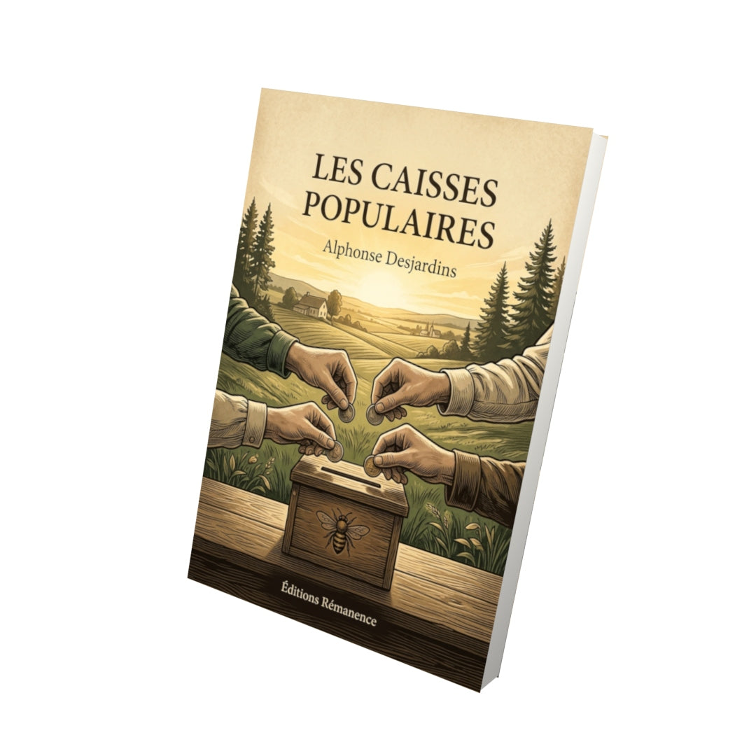 Livre Les caisses populaires par Alphonse Desjardins - Vue 3D - Editions Remanence